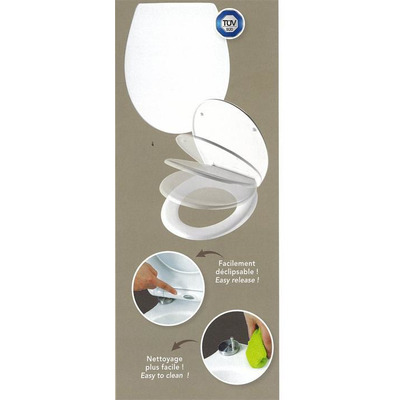 Toilet cover with easy closure