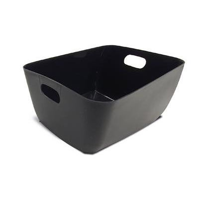 Small Plastic Basket Black 15,5x8.5x11cm