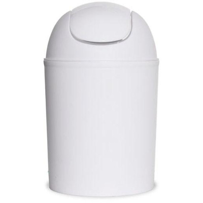 Trash Bucket Tipper Plastic White 5L