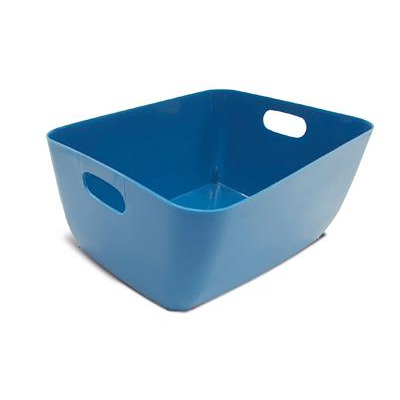 Small Plastic Basket Blue 3 14 415,5x8.5x11cm
