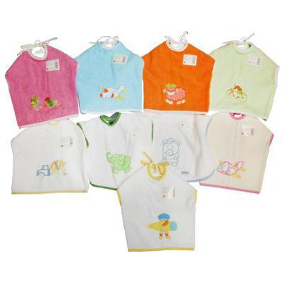 Bib with 100% Cotton embroidery