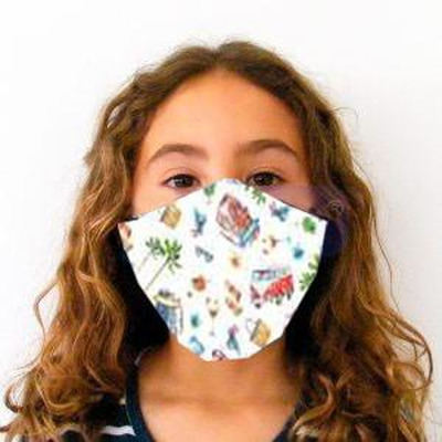 Mascara Higienica 98,48% Filtração Criança 6-12 Carros