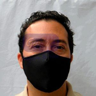 Hygienic Mask 98.48% Adult Filtration Smooth Black