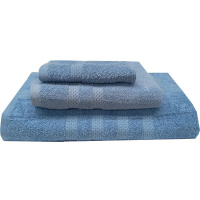 Face Towel 50x100 Cm 500g/ m2 Light Blue Waffle