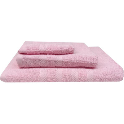 Face Towel 50x100 Cm 500g/m2 Pink Waffle