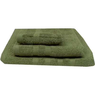Face Towel 50x100 Cm 500g/m2 Green Waffle