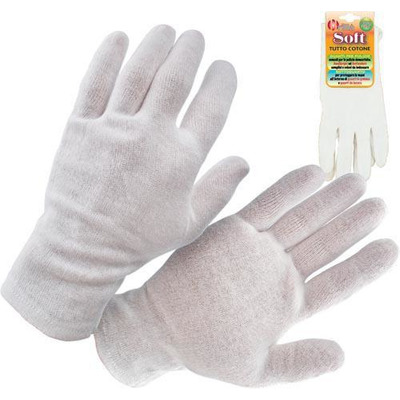 Pair of Soft 100% Cotton Gloves - Ladies