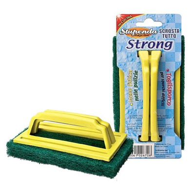 Descaling sponge with strong handle