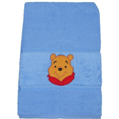 Disney Winnie Blue Embroidery Towel 50x100