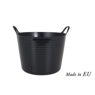 Round basket with flexible wings 16L Black