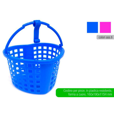Styro Heart Clothes Spring Basket