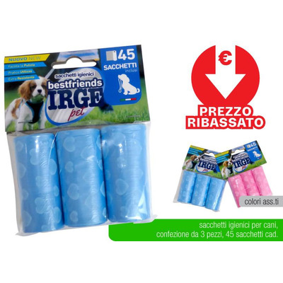 Animal Hygiene Bags - 3 Rolls of 15 Un