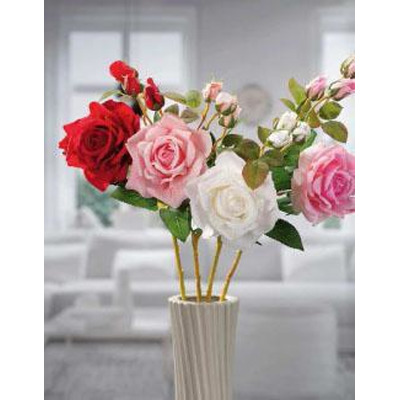 Rose with 1 flower 73cm 4 assorted colors