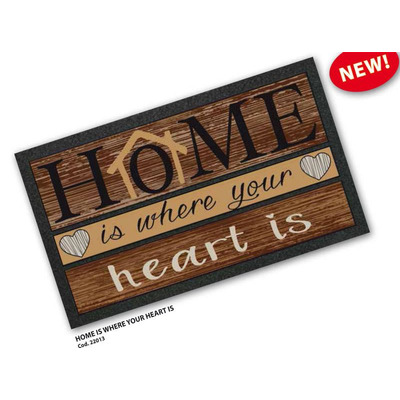 Rug Format 40x68 cm Home Is Where Your Heart Is? R22013