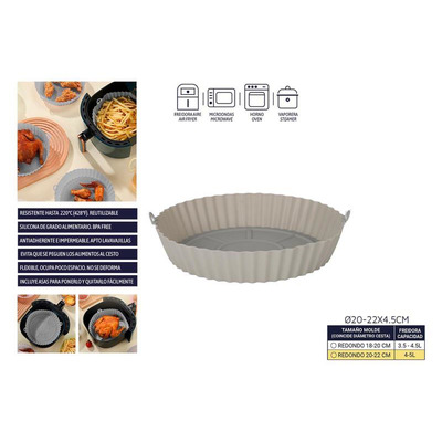 Silicone Base/ Shape for Round Airfryer 20-22 Cm Diameter