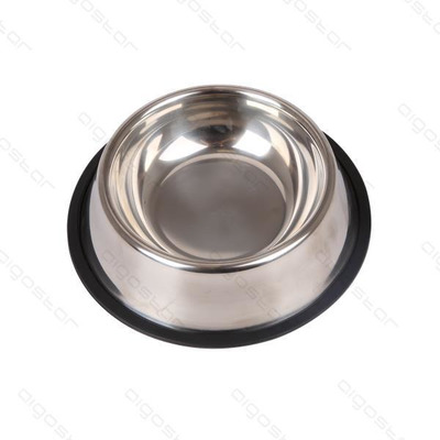 Small round non-slip steel feeder 15,5x3,5 cm