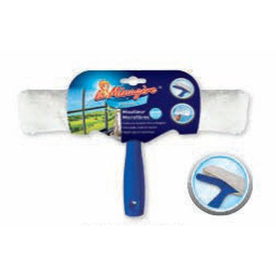 Squeegee windows with microfiber cover