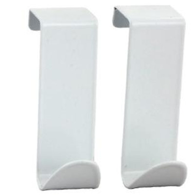 Set 2 Hooks Metal White Kitchen Support 7,5x2,5x2cm