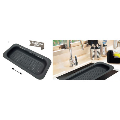 Extendable Shelf 34.5 To 47.8cm-black