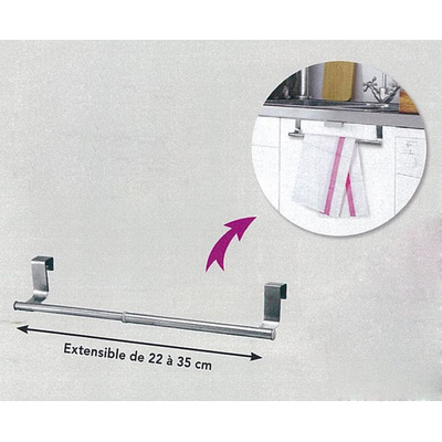 Barra Suporte Metal Extensivel 22 A 35 Cm