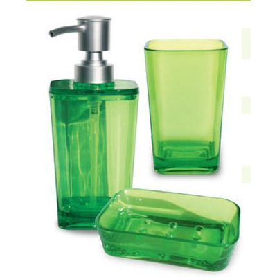 Dispensador de jabón acrílico verde