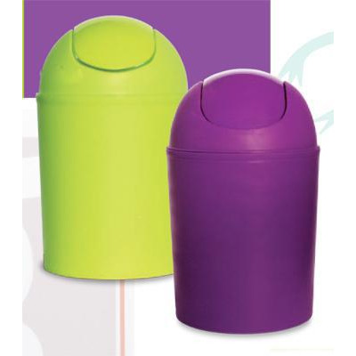 Balde Lixo Basculante Plástico Verde 5l