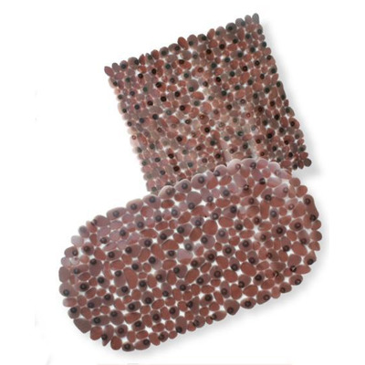 Tapete Arvix Banho Cristal Chocolate 35x67cms