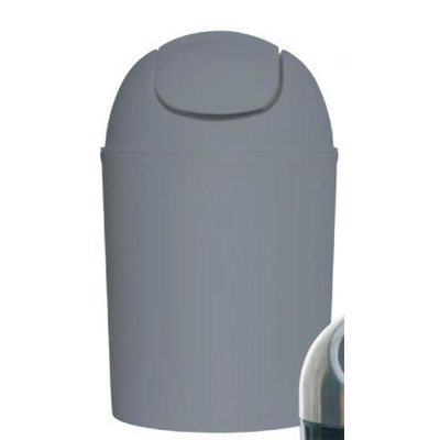 Trash Bucket Tipper Plastic Grey 5L