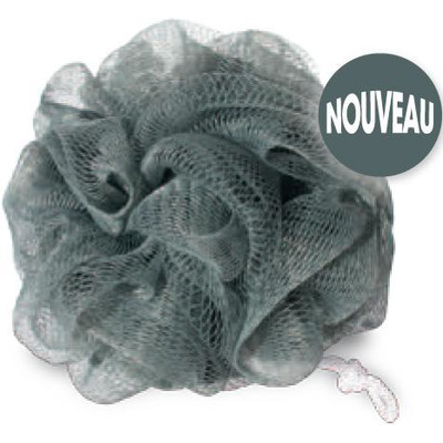 Esponja Banho Flor Cinza