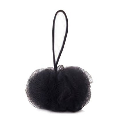 Esponja de baño de flores negras