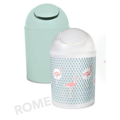 Balde Lixo Basculante Plástico Flamingo 5l