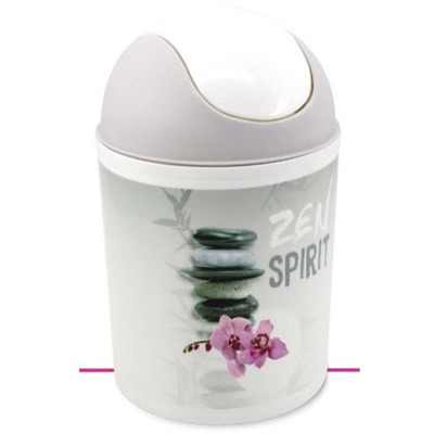 Balde Lixo Basculante Plástico Zen Spirit 5l