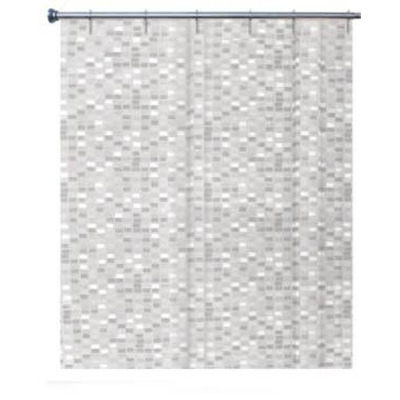 Curtain Wc 100% Vinyl 180x200 cm Silver