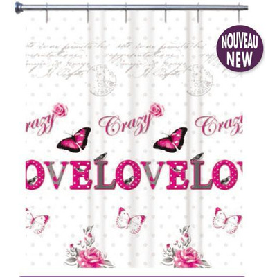 Curtain Wc 100% Textile 180x200 cm Arvix Crazy Love