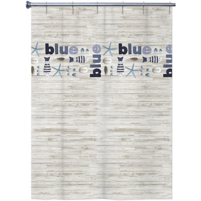 Curtain Wc 100% Textile 180x200 cm Blue