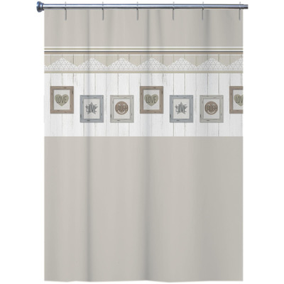 Curtain Wc 100% Textile 180x200 cm Arvix Live Love Wood