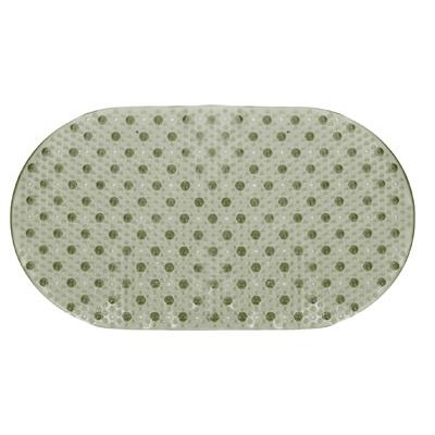 Tapete Banheira Arvix Cristal Verde Seco 38x69cm