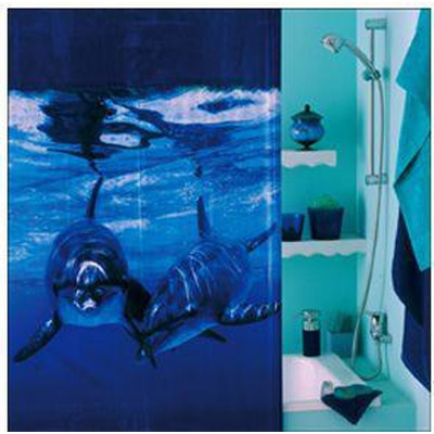 Arvix Curtain 100% Vinyl B/ f Aquatic