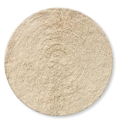 Round Wc Rug 100% Cotton 60 Cm Diameter - Beige