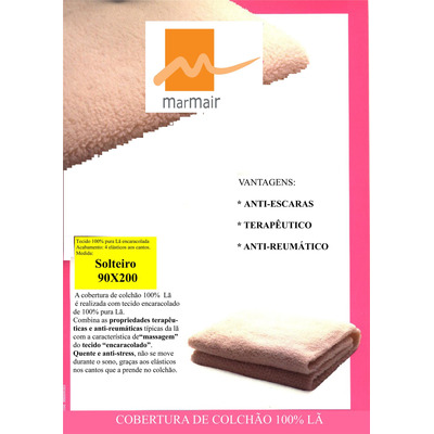 Prot. Colchão C/ E 100% Lã  90x200