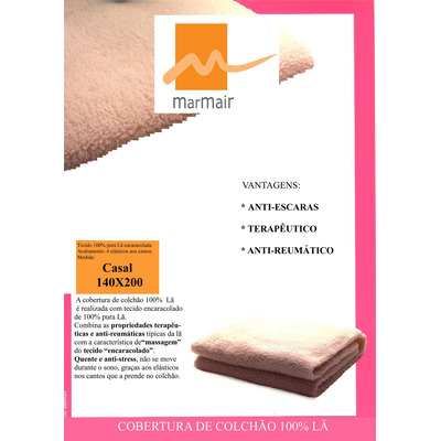 Prot. Colchão C/ E 100% Lã 140x200