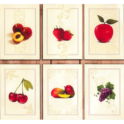 Paño de cocina frutas 50x70 cm 100% alg