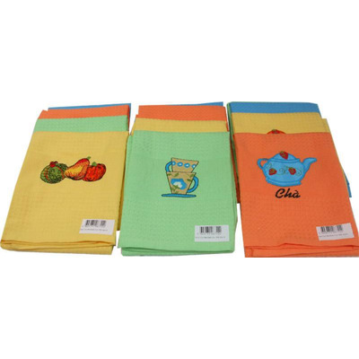 Pano Coz Bordado Cor MM 50x70 100% Alg