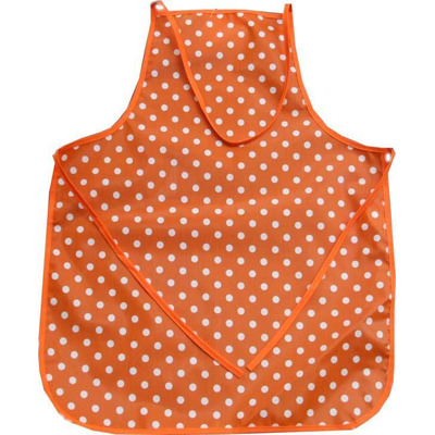 Avental Infantil PVC Bolas Laranja