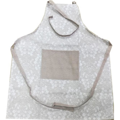 Avental C/ argolas Romântico Creme 65x80c