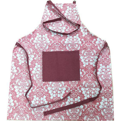 Avental C/ argolas Romântico Borde 65x80c