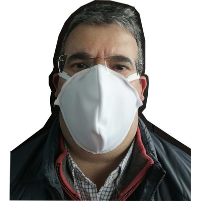 Máscara Facial Não Cirúrgica 2 Capas 100% Polyester Reutilizável-nível 3