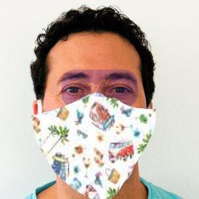 Mascara Higienica 98,48% Filtração Adulto Carros