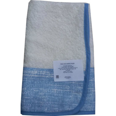 Turkish cloth with bar Panama Drawing 3 Blue 50x50 cm