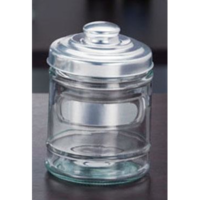 Botella de vidrio con tapa de aluminio D11xh15cm